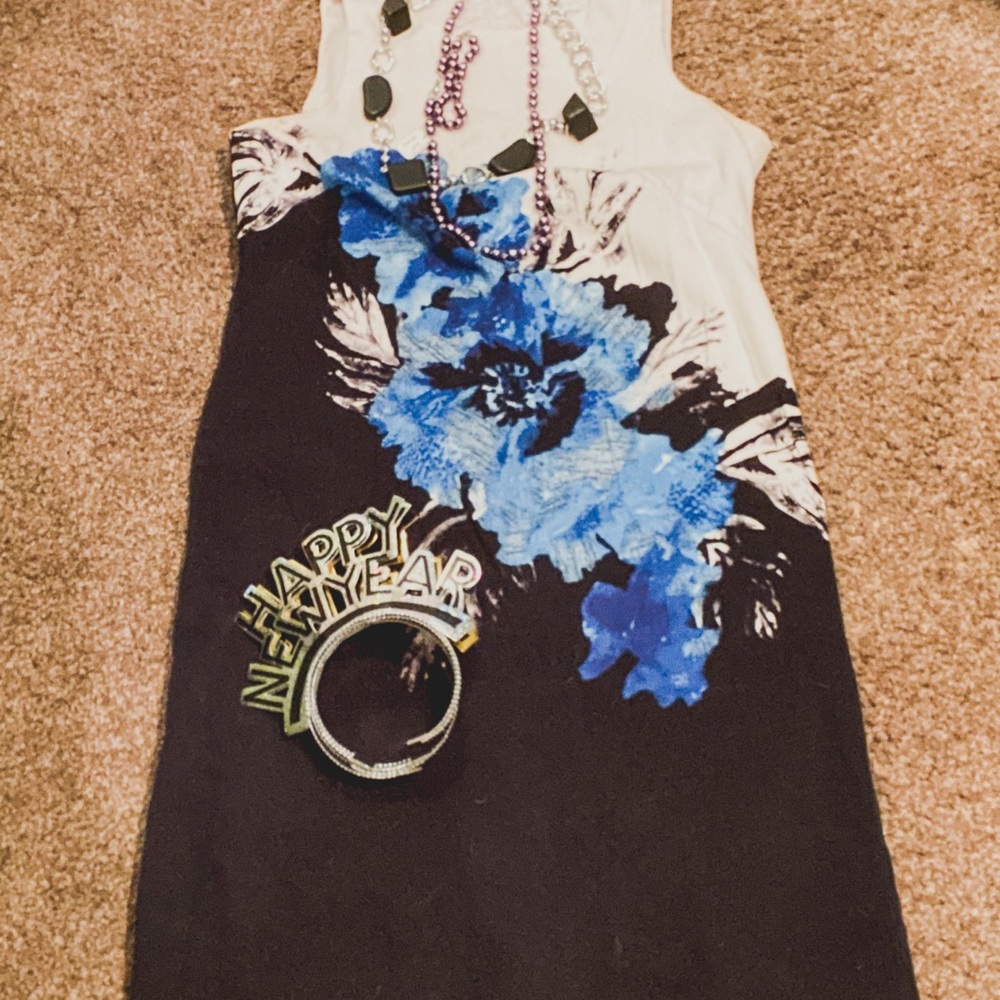 Business casual dress, flower patter